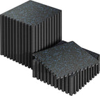 SUPERJARE 0.56'' Thick 48 Pcs 192 Sq Ft Rubber Top Exercise Equipment Mats by SUPERJARE