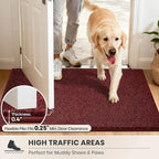 PURRUGS Dirt Trapping Door Mat 34" x 59", Non-Slip Machine Washable Entryway Rug - Image 6