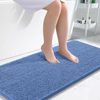 OLANLY Large Bathroom Rugs 50x30, Soft Absorbent Chenille Bath Rugs, Rubber by OLANLY