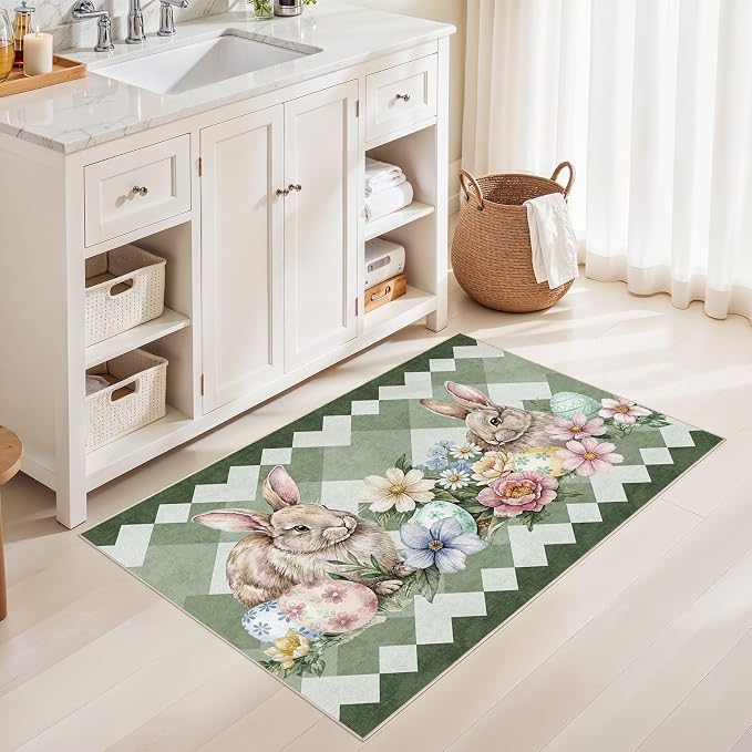 cotiled Area Rug for Living Room, Washable Non-Slip Large Area Rug, Indoor - Image 4