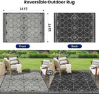 Outdoor Rug 10x14Ft, Waterproof Outdoor Patio Rug - Image 2