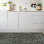 Dark Green 2x7 Long Washable Runner Rug Non Slip, Throw Rugs Runners - Image 8