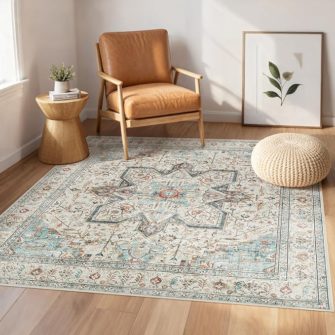 Tortania 6' Square Area Rug Living Room Rugs by Tortania