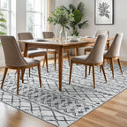 KUTA Boho 6x9 Area Rugs, Moroccan Washable Kitchen Entry Rug Non Slip - Image 2