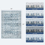Lofus 3x5 Area Rug for Entryway, Washablee Soft Rugs for Bedroom, Living Room - Image 2