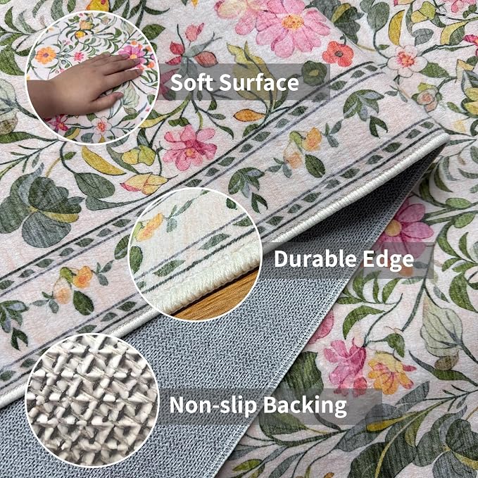 2x6 Soft Washable Runner Rugs: Velvet Feel & 5-10 Degrees Warmer Underfoot - Image 4
