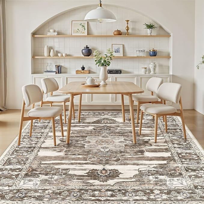 Washable 8x10 Area Rug for Living Room & Dining Room - Image 8
