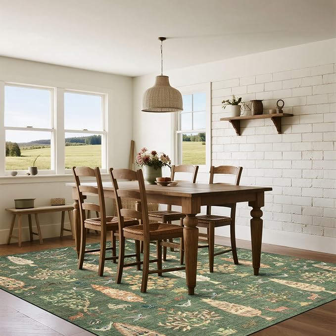 Srugn Washable Rugs 8x10 Area Rugs - Image 8