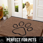 Smiry Dog Door Mat for Muddy Paws, Absorbent Dirt Trapper Non Slip Quick Dry - Image 7