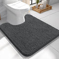 OLANLY Toilet Rugs U-Shaped 24x24, Extra Soft Absorbent Chenille Contour by OLANLY