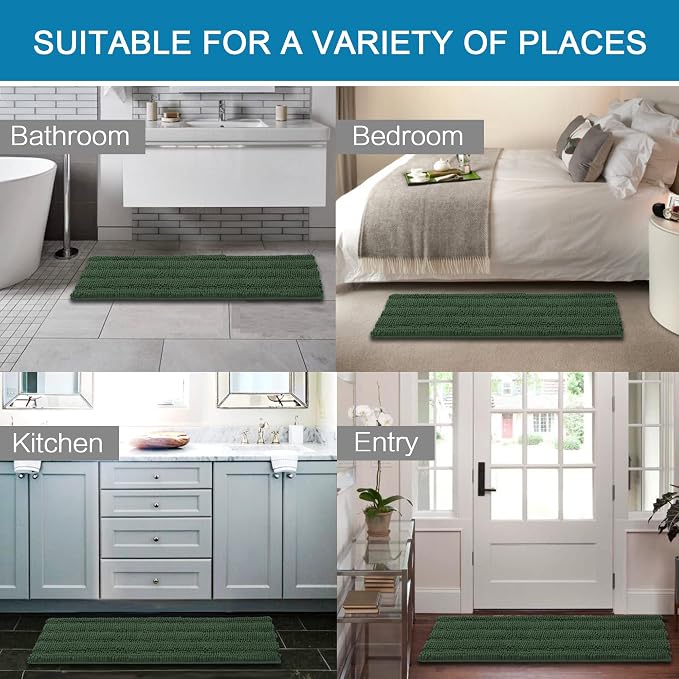 H.VERSAILTEX Bathroom Rugs Bath Rug Set 2 Piece Bathroom Contour Rug Toilet Mat - Image 6