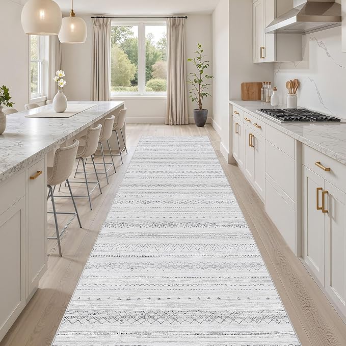 cotiled Hallway 2.6x10 Runner Rugs: Washable Boho Rugs - Image 6