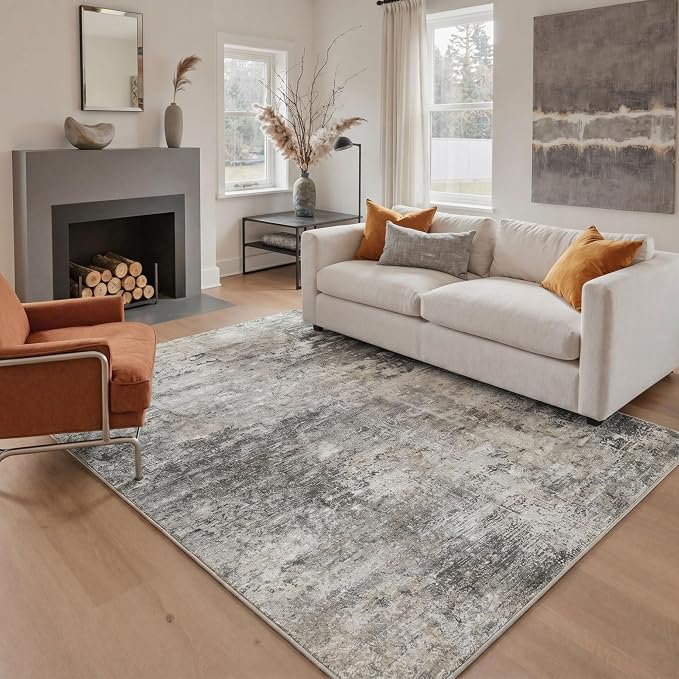 BEIMO Area Rugs 5x7 for Living Room Bedroom, Modern Abstract Machine Washable by BEIMO