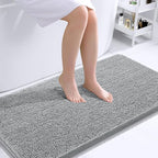 OLANLY Bathroom Runner Rugs 44x24, Soft Absorbent Chenille Bath Rugs, Rubber by OLANLY