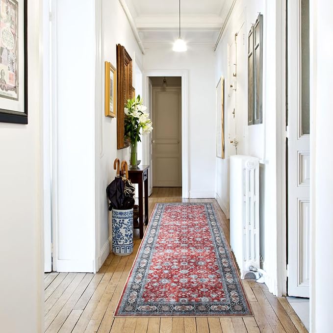 Rugcomf Runner Rug 2'x6' Hallway Rug Washable Boho Soft Area Rug Non-Slip - Image 2