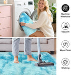 Light Blue Fluffy Rug for Bedroom Living Room, 2x6 ft Soft Sky Blue Bedroom - Image 7