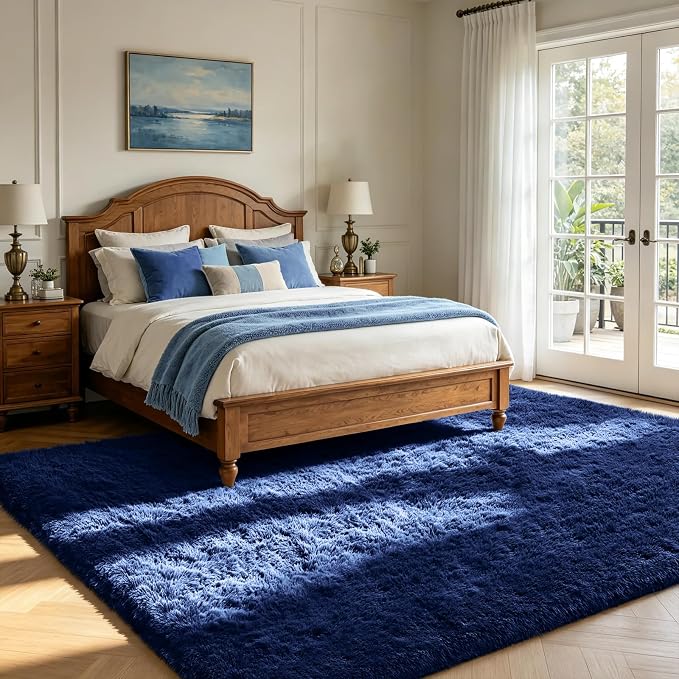 Shag Area Rugs for Bedroom Living Room, 6X9 Ultra Soft Fluffy Area Rugs for Dorm - Image 3