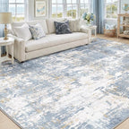 RELEANY Washable Area Rugs 9'x12' Non-Slip Modern Abstract Soft - Image 9