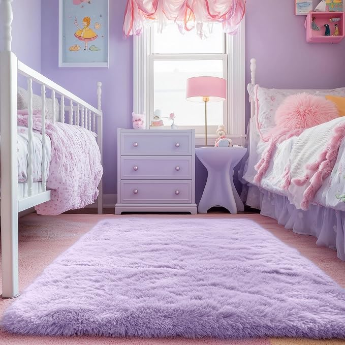 PAGISOFE Soft Purple 5' x 8' Rugs - Image 9