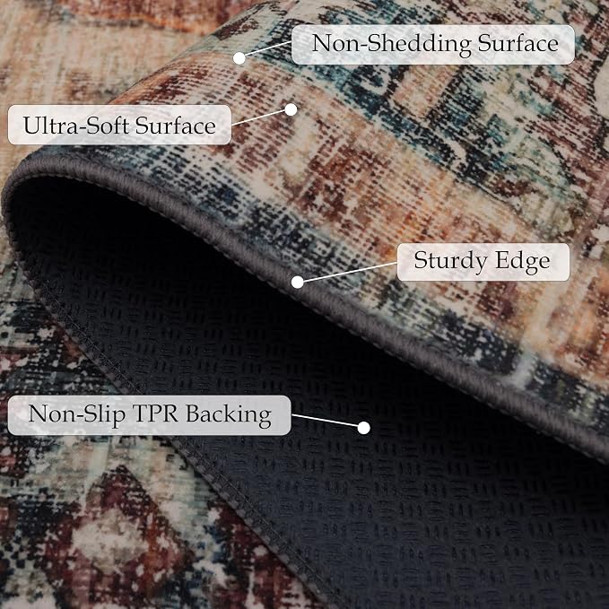 Ruaruarug Washable Area Rug 10x14 - Image 2
