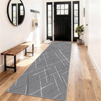 Kitchen Rugs Ultra Non-Slip 2.6x8 Washable Runner Rug Modern Tear and Stain by TTelephant