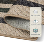 Lahome Enfys Modern Geometric Easy Jute Rug, Washable 5x7 Indoor Outdoor Rugs - Image 4