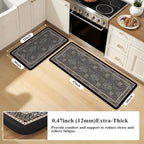 Collive Kitchen Mats Cushioned Anti Fatigue, Waterproof Kitchen Floor Mat Non - Image 2