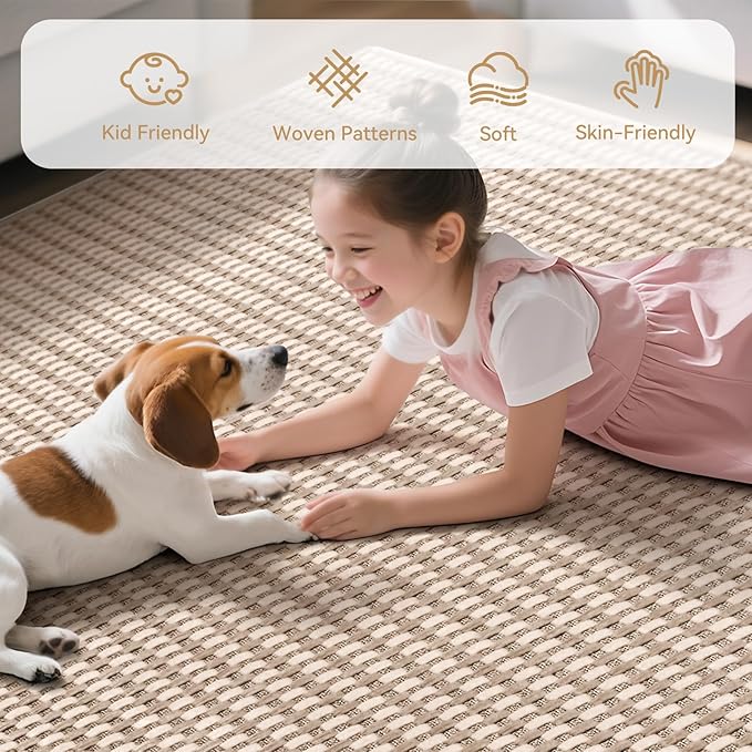 YDKGL Boho Washable Area Rugs 6x9 ft, Non Slip Area Rug - Image 4