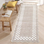 GarveeHome Hallway Runner Rug 2x6 Non Slip Scalloped Washable Rug - Image 9