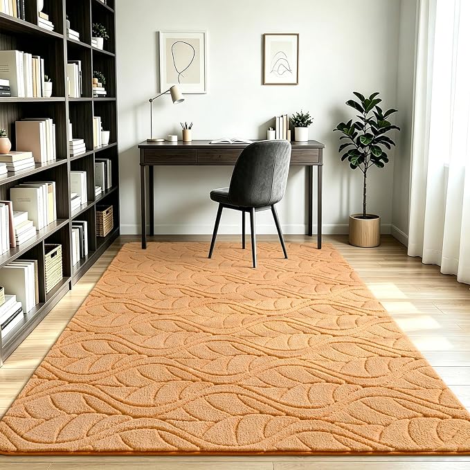 Macgace 3x5 Apricot Area Rug, Washable Shag Carpet, Kids Room Nursery Rugs - Image 3