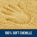 OLANLY Bathroom Rugs 35x24, Extra Soft Absorbent Chenille Bath Rugs, Rubber - Image 3