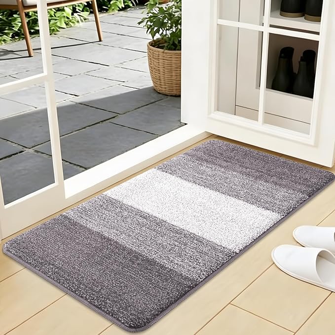 Kitinjoy Indoor Outdoor Door Mat, 40x24 Non-Slip Absorbent Dirt Trapper by Kitinjoy