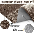Kitinjoy Indoor Outdoor Door Mat, 40x24 Non-Slip Absorbent Dirt Trapper - Image 3