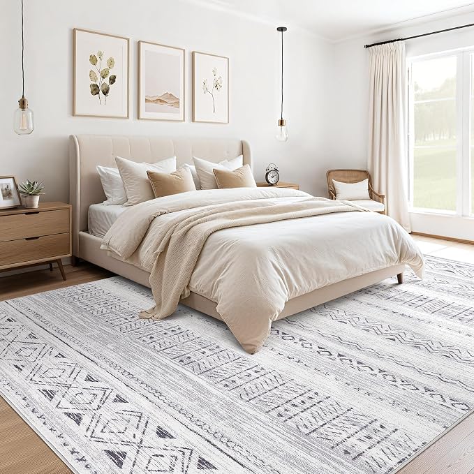 cotiled 8x10 Area Rugs Living Room Rug: Washable Boho Rugs - Image 3