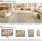 Nakagishi Area Rug Living Room Rugs: 11x14 Large Soft Machine Washable Boho - Image 9