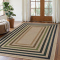 Lahome Enfys Modern Geometric Easy Jute Rug, Washable 5x7 Indoor Outdoor Rugs by Lahome