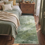 2x6 Ft Washable Runner Rug, Non-Slip Low Pile Hallway Kitchen Area Rug - Image 3