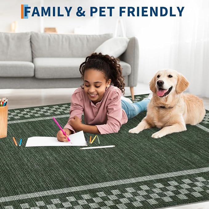 Rug Runners for Hallways 2x8 Washable Kitchen Runner Rug Non Slip Low Pile - Image 3