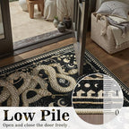 DCX Washable 2x3 Snake Rug, Soft Low Pile Carpet, Kid & Pet Friendly - Image 4