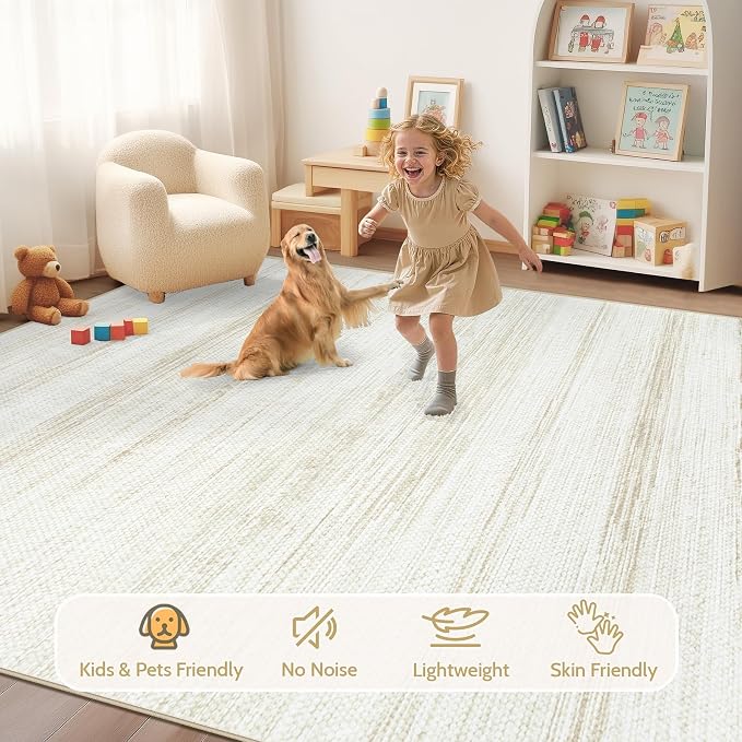 Washable Rug 5x7 Area Rugs: Modern Geometric Rugs - Image 4