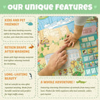 Large Kids Area Rug 6x9 – Interactive North America Map Carpet - Image 7