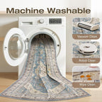 10x14 Washable Area Rug, Large Rugs - Image 3