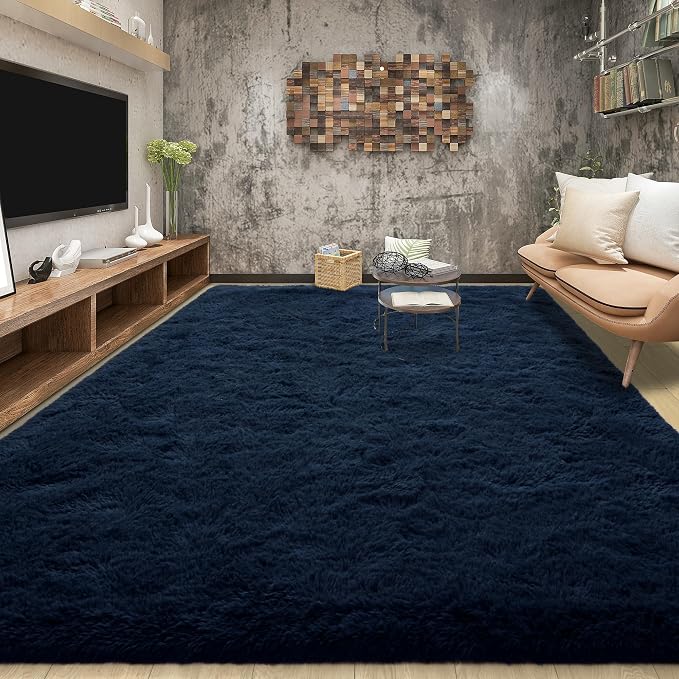 Tepook Soft Fluffy Rugs for Living Room, 5x8 Shaggy Area Rug for Bedroom - Image 3