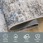 9x12 Area Rugs for Living Room Rug Washable: Abstract Large Rug for Dining Room - Image 4