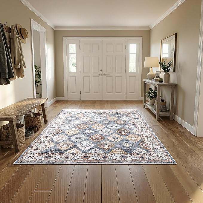 HOOBRO Washable Rug 6 x 9 Area Rugs - Image 7