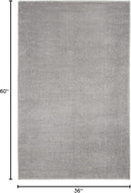 Nourison Home Nourison Essentials Silver Grey 3' x 5' Area Rug - Image 2
