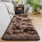 AROGAN Shag Brown Area Rug for Bedroom, 4x6 Feet Washable Non-Slip Modern - Image 7