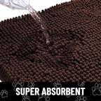 Smiry Dog Door Mat for Muddy Paws, Absorbent Dirt Trapper Non Slip Quick Dry - Image 5