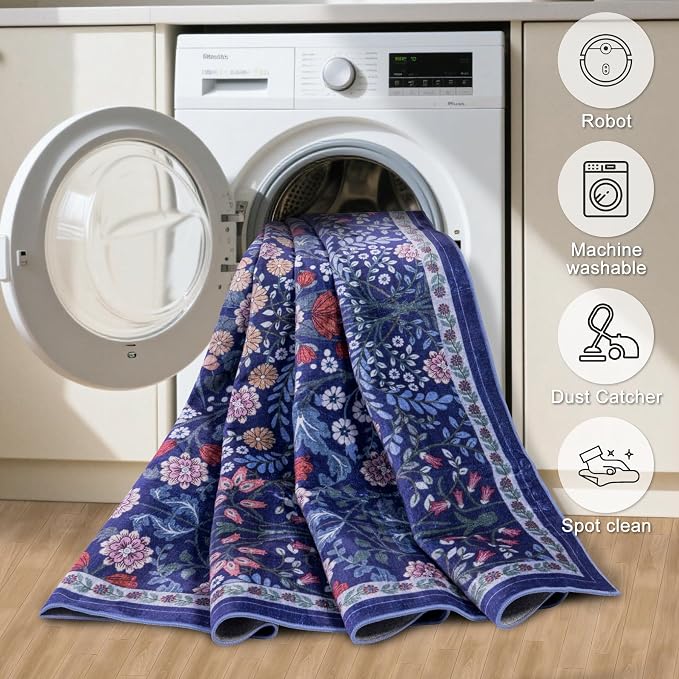 Runner Rug for Entryway: 2.6x10 Kitchen Rugs Non Slip Washable Ultra-Thin Soft - Image 8