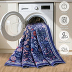 10x12 Area Rugs for Living Room: Floral Washable Rug Vintage Large Soft Boho - Image 5